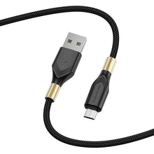 Заредете изображение във визуализатора на галерията – Borofone Cable BX92 Advantage - USB to Micro USB - 2,4A 1 metre black
