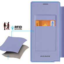 Заредете изображение във визуализатора на галерията – Dux Ducis Skin X Pro case for Samsung S24 Ultra with magnetic ring and flap - purple
