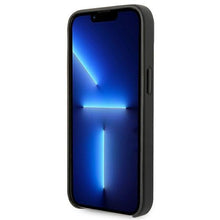 Заредете изображение във визуализатора на галерията – Karl Lagerfeld KLHCP14SFWHK iPhone 14 6,1" hardcase czarny/black Leather Perforated Logo
