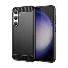Заредете изображение във визуализатора на галерията – Carbon Case for Samsung Galaxy S24 Flexible Silicone Carbon Cover - Black
