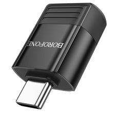 Заредете изображение във визуализатора на галерията – Borofone Adapter BV18 - Type C to USB - black
