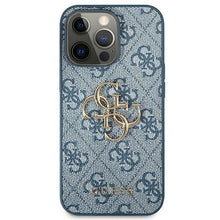 Заредете изображение във визуализатора на галерията – Guess GUHCP13L4GMGBL iPhone 13 Pro / 13 6,1" niebieski/blue hardcase 4G Big Metal Logo
