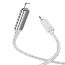Заредете изображение във визуализатора на галерията – HOCO cable Type C to Iphone Lightning 8-pin Power Delivery 27W U127 1,2m silver
