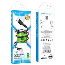Заредете изображение във визуализатора на галерията – Hoco cable usb to micro 2,4a victory x83 1m black - TopMag
