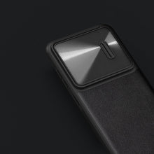 Заредете изображение във визуализатора на галерията – Nillkin CamShield Leather S Case for Samsung Galaxy S23+ cover with camera cover black
