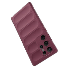 Заредете изображение във визуализатора на галерията – Magic Shield Case for Samsung Galaxy S23 Ultra flexible armored case burgundy
