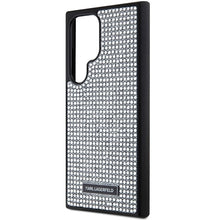 Заредете изображение във визуализатора на галерията – Karl Lagerfeld Rhinestone Metal Logo case for Samsung Galaxy S24 Ultra - silver
