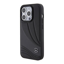 Заредете изображение във визуализатора на галерията – Mercedes Leather Wave Pattern case for iPhone 15 Pro Max - black
