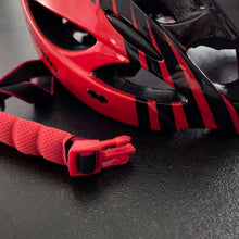 Заредете изображение във визуализатора на галерията – Wozinsky bicycle helmet / scooter helmet 57-62 cm M / L adjustable black / red (WBH-MTB01)
