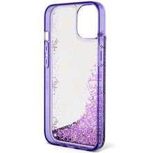 Заредете изображение във визуализатора на галерията – Original faceplate case GUESS GUHCP14SLC4PSGU for iPhone 14 (Liquid Glitter 4G Translucent / purple)
