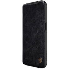 Заредете изображение във визуализатора на галерията – Nillkin Qin Pro Leather Flip Camera Cover Case for iPhone 15 Pro - Black
