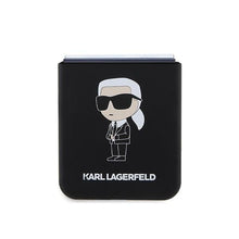 Заредете изображение във визуализатора на галерията – Karl Lagerfeld KLHCZF5SNIKBCK Z Flip5 hardcase black/black Silicone Ikonik
