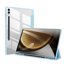 Заредете изображение във визуализатора на галерията – Dux Ducis Toby case with flip stand for Samsung Galaxy Tab S9 FE - blue
