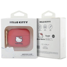 Заредете изображение във визуализатора на галерията – Hello Kitty Silicone 3D Kitty Head case for AirPods Pro 2 (2022/2023) - fuchsia
