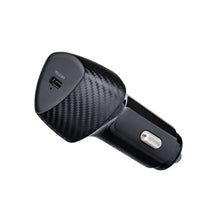 Заредете изображение във визуализатора на галерията – FORCELL CARBON car charger Type C 3.0 PD20W CC50-1C black (Total 20W) + cable for Apple Lightning 8-pin PD20W
