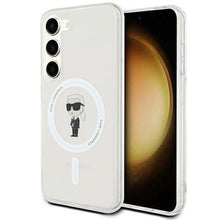 Заредете изображение във визуализатора на галерията – Karl Lagerfeld IML Ikonik MagSafe case for Samsung Galaxy S23 - transparent
