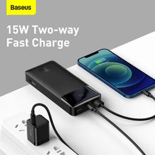 Заредете изображение във визуализатора на галерията – Power bank baseus bipow - 20 000mah lcd quick charge pd15w black ppdml-j01 - TopMag
