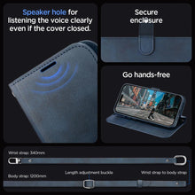 Заредете изображение във визуализатора на галерията – Spigen WALLET "S" PRO IPHONE 15 PRO MAX NAVY
