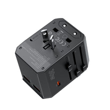 Заредете изображение във визуализатора на галерията – Choetech PD6041 USB-C USB-A PD 30W Travel Charger with 4 US EU UK AU Plugs - Black
