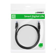 Заредете изображение във визуализатора на галерията – Ugreen LAN Ethernet U/UTP Cat. 6 1000Mbps 8m Black (NW102)
