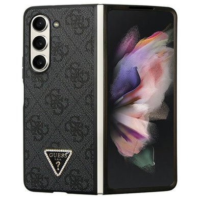Original Case GUESS - hardcase Leather 4G Diamond Triangle GUHCZFD5P4TDPK for Samsun Galaxy Z Fold 5 Black