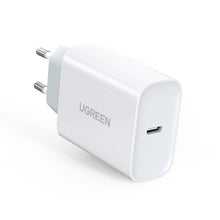 Заредете изображение във визуализатора на галерията – Ugreen Fast USB Charger Type C Power Delivery 30 W Quick Charge 4.0 white (70161)
