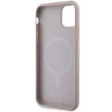 Заредете изображение във визуализатора на галерията – Original Case GUESS hardcase Saffiano MagSafe GUHMN61PSAHMCP for Iphone 11/ Xr pink
