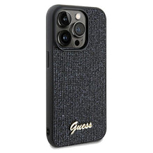 Заредете изображение във визуализатора на галерията – Original Case GUESS Disco Metal Script hardcase GUHCP13XPMSDGSK for Iphone 13 Pro Max black
