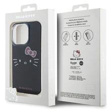 Заредете изображение във визуализатора на галерията – Original Case HELLO KITTY hardcase IML Kitty Face HKHCP15LHKHLK for Iphone 15 Pro black
