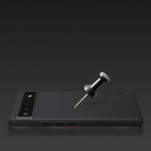Заредете изображение във визуализатора на галерията – Nillkin Super Frosted Shield case for Google Pixel 6a cover + phone stand black
