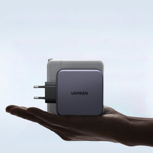 Заредете изображение във визуализатора на галерията – Ugreen fast charger GaN USB / USB C 140W + USB C cable 1.5m (CD289)
