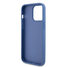 Заредете изображение във визуализатора на галерията – Original Case GUESS hardcase Leather 4G Triangle Strass GUHCP15XP4TDPB for Iphone 15 Pro Max Blue
