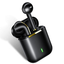 Заредете изображение във визуализатора на галерията – Wireless headset stereo tws j18 + docking station black - TopMag
