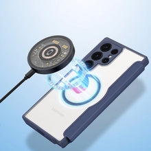 Заредете изображение във визуализатора на галерията – Dux Ducis Skin X Pro case for Samsung S24 Ultra with magnetic ring and flap - blue
