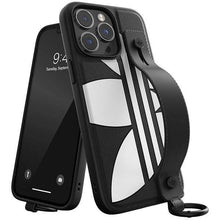Заредете изображение във визуализатора на галерията – Adidas OR Hand Strap Case iPhone 14 Pro Max 6.7" black-white/black-white 50216

