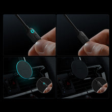 Заредете изображение във визуализатора на галерията – Baseus wireless car charger with MagSafe 15W holder for air vent + USB Type C 25W white (CW01)
