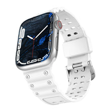 Заредете изображение във визуализатора на галерията – Strap Triple Protection strap for Apple Watch Ultra, SE, 8, 7, 6, 5, 4, 3, 2, 1 (49, 45, 44, 42 mm) bracelet white
