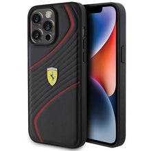 Заредете изображение във визуализатора на галерията – Original FERRARI hardcase Twist Metal Logo FEHCP15XPTWK do Iphone 15 Pro Max Black
