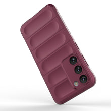 Заредете изображение във визуализатора на галерията – Magic Shield Case for Samsung Galaxy S23+ flexible armored cover burgundy

