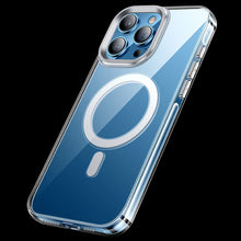 Заредете изображение във визуализатора на галерията – HOCO AS3 Amber case compatible with MagSafe for IPHONE 15 PRO MAX transparent black
