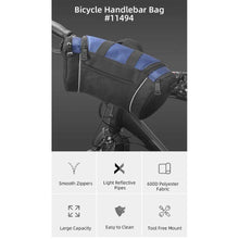Заредете изображение във визуализатора на галерията – Bike bag on wheel with zip 5l sahoo 11494-b - TopMag
