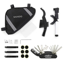 Заредете изображение във визуализатора на галерията – Bike bag under the bicycle frame with zip with service set and pump sahoo 212101 - TopMag
