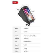 Заредете изображение във визуализатора на галерията – Bike holder wheel with zip waterproof 1,5l sahoo 11810l-a - TopMag
