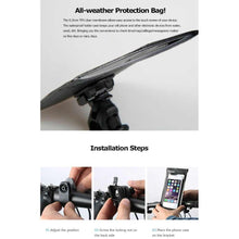Заредете изображение във визуализатора на галерията – Bike holder wheel with zip waterproof 6,5" sahoo 111362-sa - TopMag
