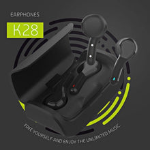 Заредете изображение във визуализатора на галерията – Bluetooth earphones stereo tws model k28 black - TopMag
