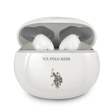 Заредете изображение във визуализатора на галерията – Bluetooth tws us polo wireless earphones v5.0 4h music time with power bank white ( ustws1wh ) - TopMag
