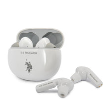 Заредете изображение във визуализатора на галерията – Bluetooth tws us polo wireless earphones v5.0 4h music time with power bank white ( ustws1wh ) - TopMag
