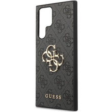 Заредете изображение във визуализатора на галерията – Guess GUHCS23L4GMGGR S23 Ultra S918 grey/grey hardcase 4G Big Metal Logo
