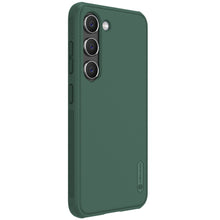 Заредете изображение във визуализатора на галерията – Nillkin Super Frosted Shield Pro case for Samsung Galaxy S23 armored case + phone stand green
