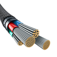 Заредете изображение във визуализатора на галерията – USB cable - Lightning Baseus Unbreakable 2.4A 480Mbps 2m - black
